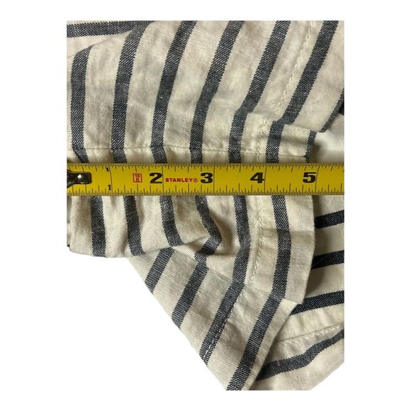 Tommy Hilfiger Linen Cotton Striped Shorts Women’s Size 4 Pockets Preppy - Picture 4 of 15